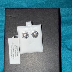 Sterling Silver Flower Earrings